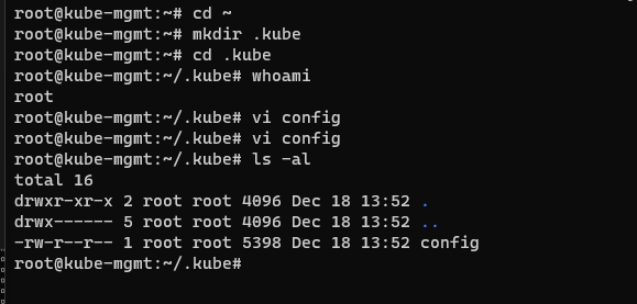 kube-mgmt kubeconfig 추가