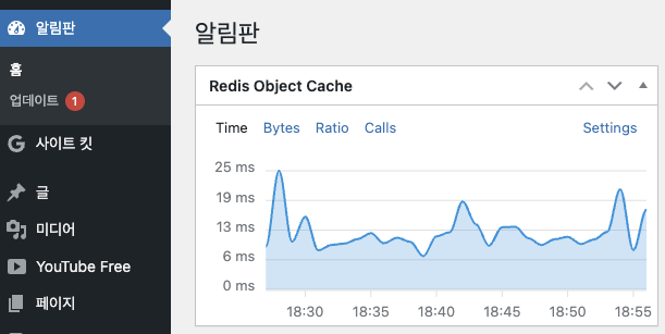 워드프레스 설치 및 빠른 성능을 위한  Redis 설정 방법 / redis object cache 작동