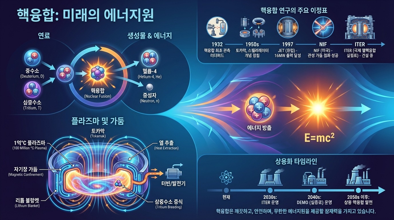 인류의 미래 에너지 핵융합 발전: 상상에서 현실로
