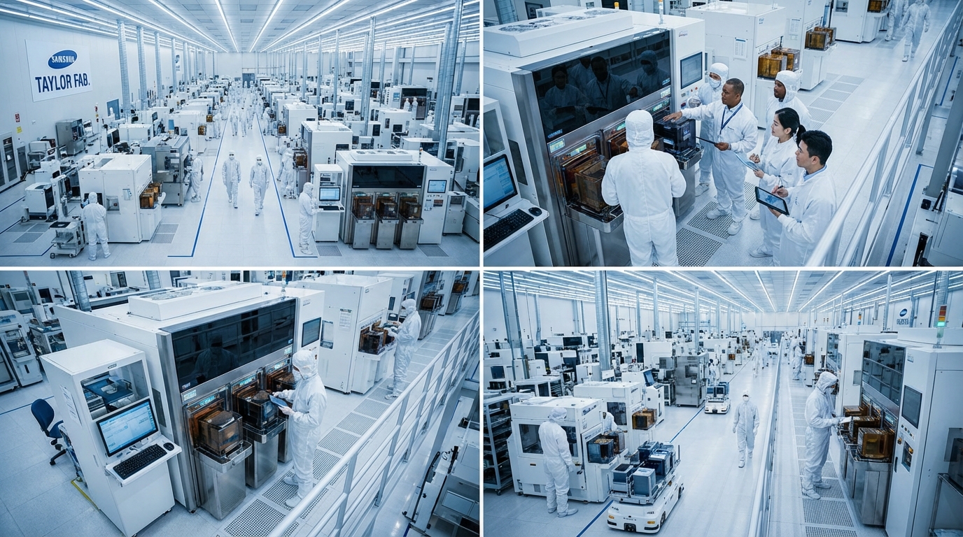 삼성 파운드리 텍사스 테일러 팹의 첨단 제조 현장