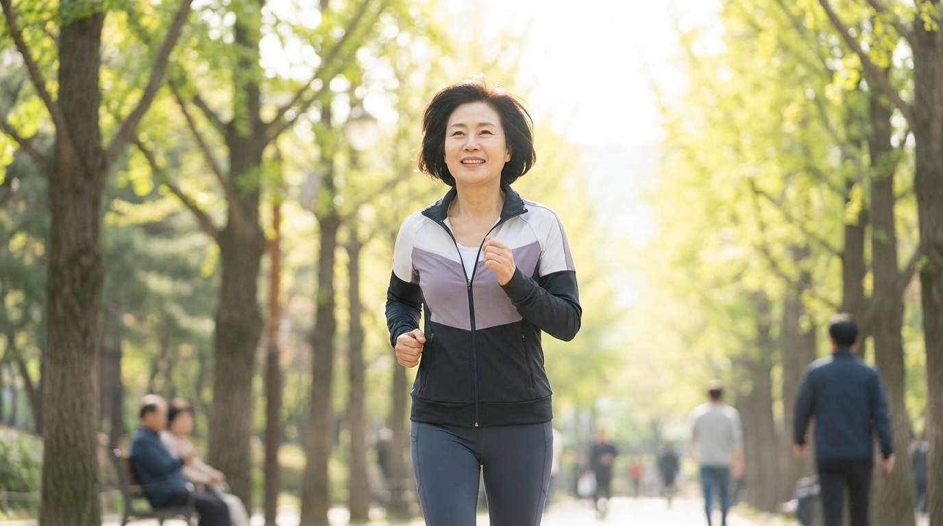 뇌졸중으로 고통받는 한국인 남성의 모습