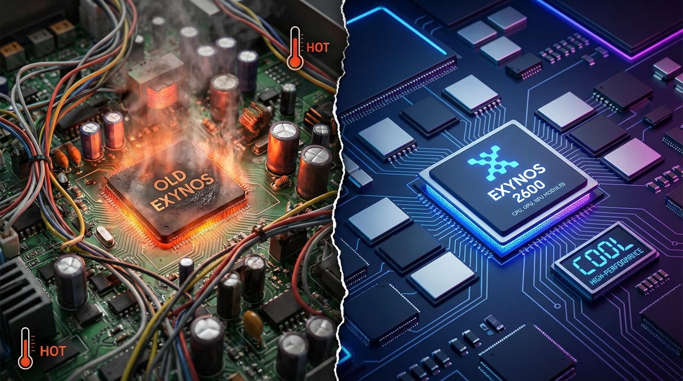 구형 통합칩과 신형 분리형 칩셋의 비교