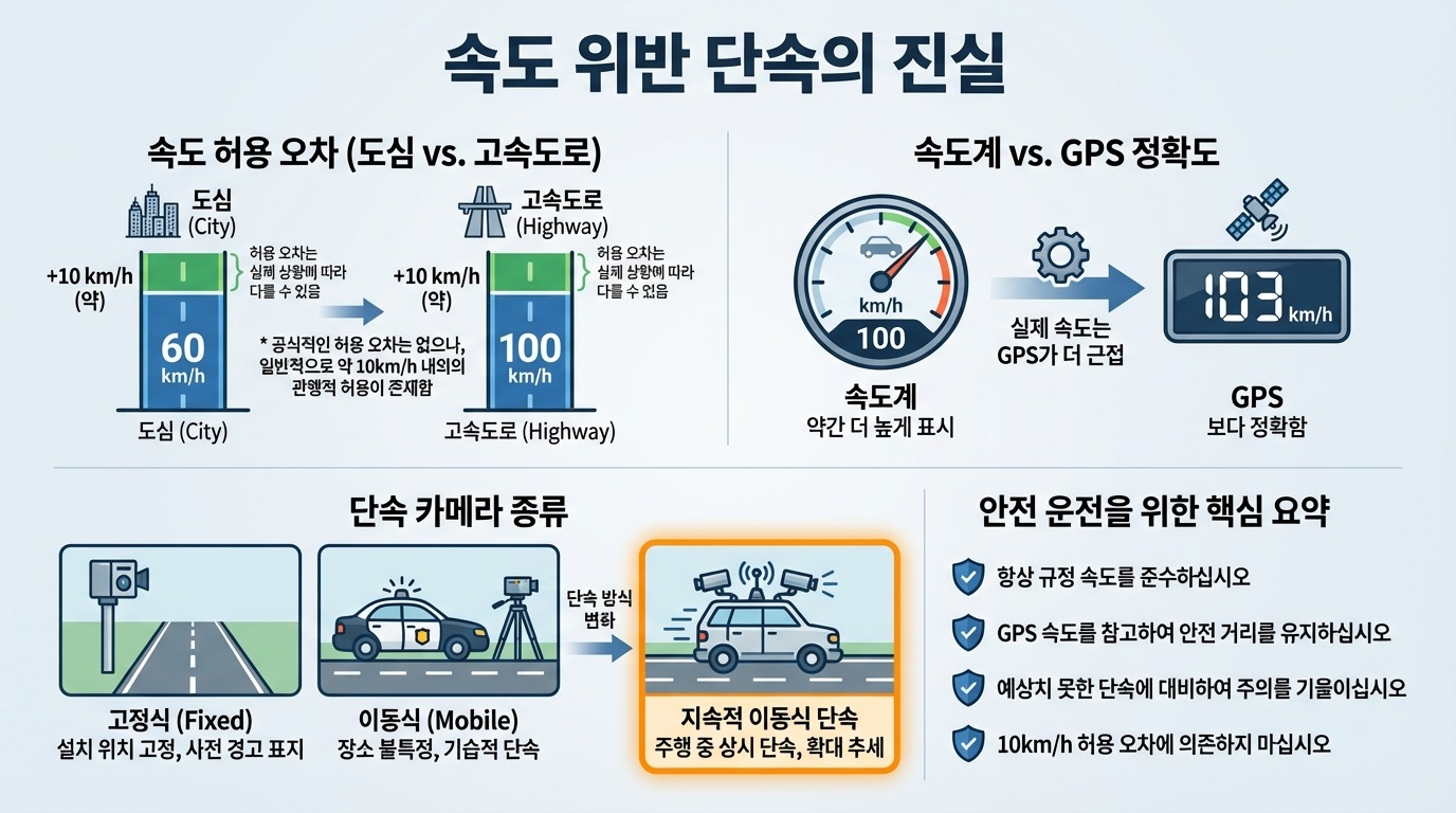 경찰관이 연속 이동식 단속 카메라를 설치하는 장면