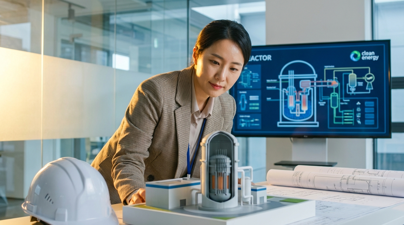 미래 에너지 기술, 소형모듈원전(SMR)을 감독하는 한국인 엔지니어