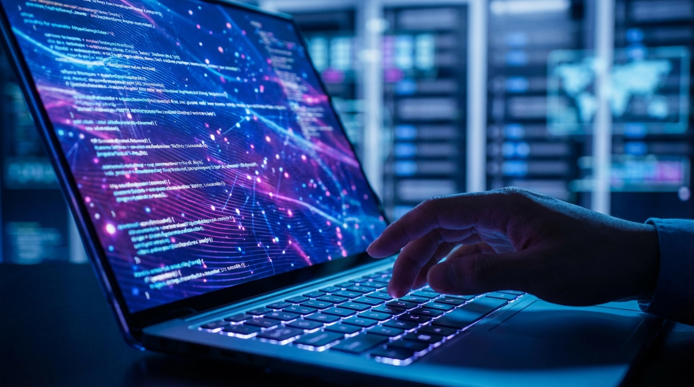 AI 활용으로 극적인 매출 성장을 확인하는 비즈니스맨