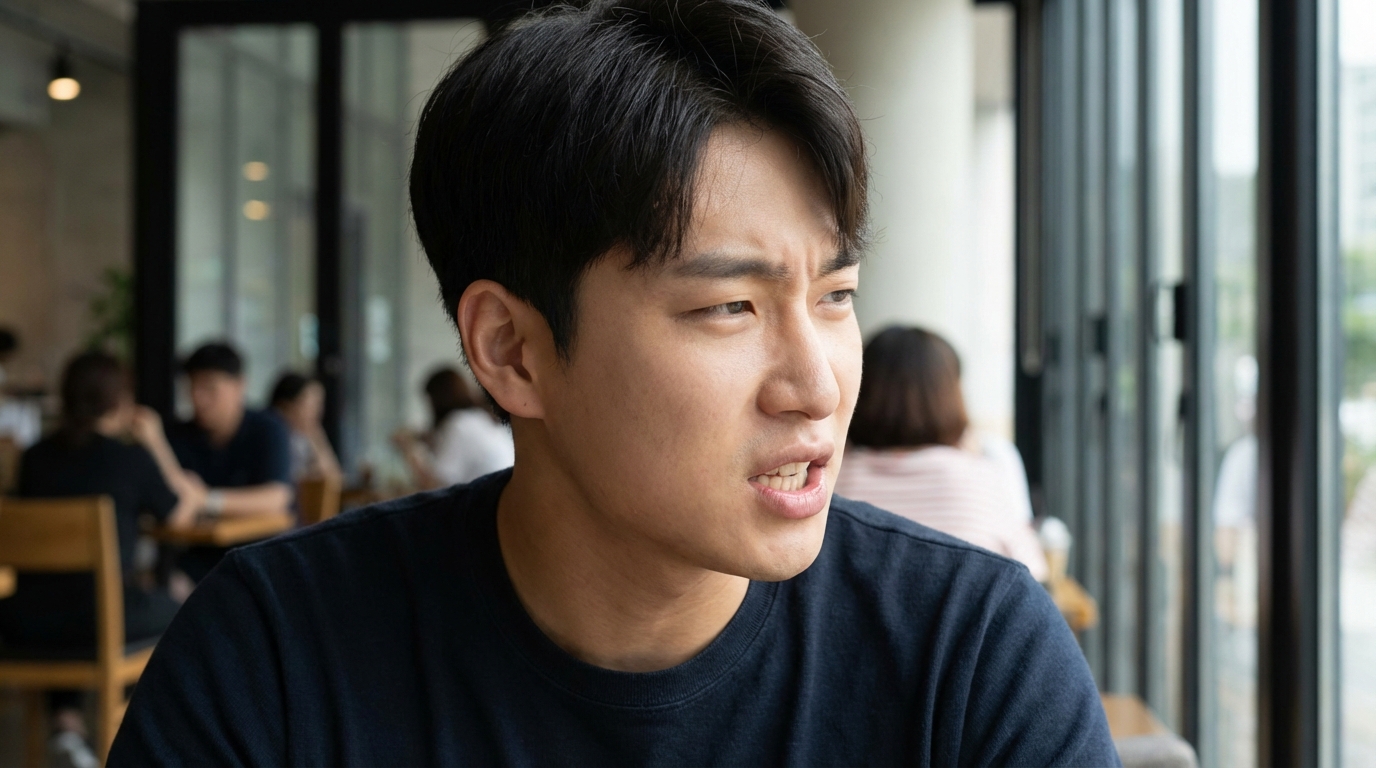 두 사람이 격렬하게 논쟁하며 한쪽은 비웃고 다른 한쪽은 상처받은 표정을 짓는 긴장감 있는 관계를 나타내는 이미지