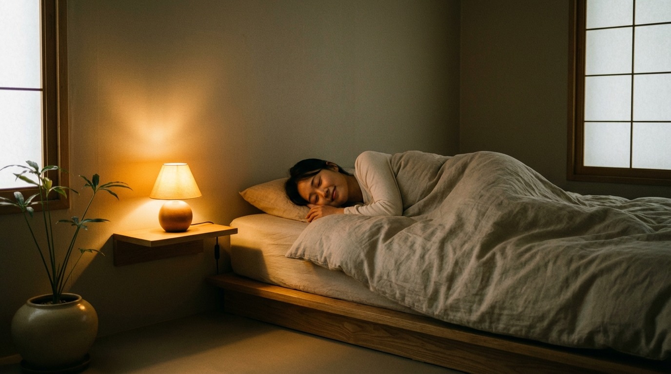 간 회복과 스트레스 관리에 중요한 깊은 숙면을 취하는 여성