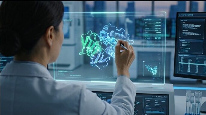 AI로 단백질 3차원 구조를 분석하는 미래 연구실의 한국인 과학자