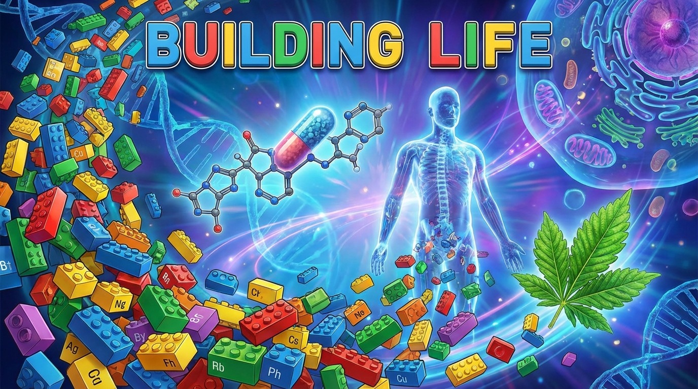 아미노산 레고 블록들이 모여 다양한 단백질 구조를 이루는 역동적인 모습