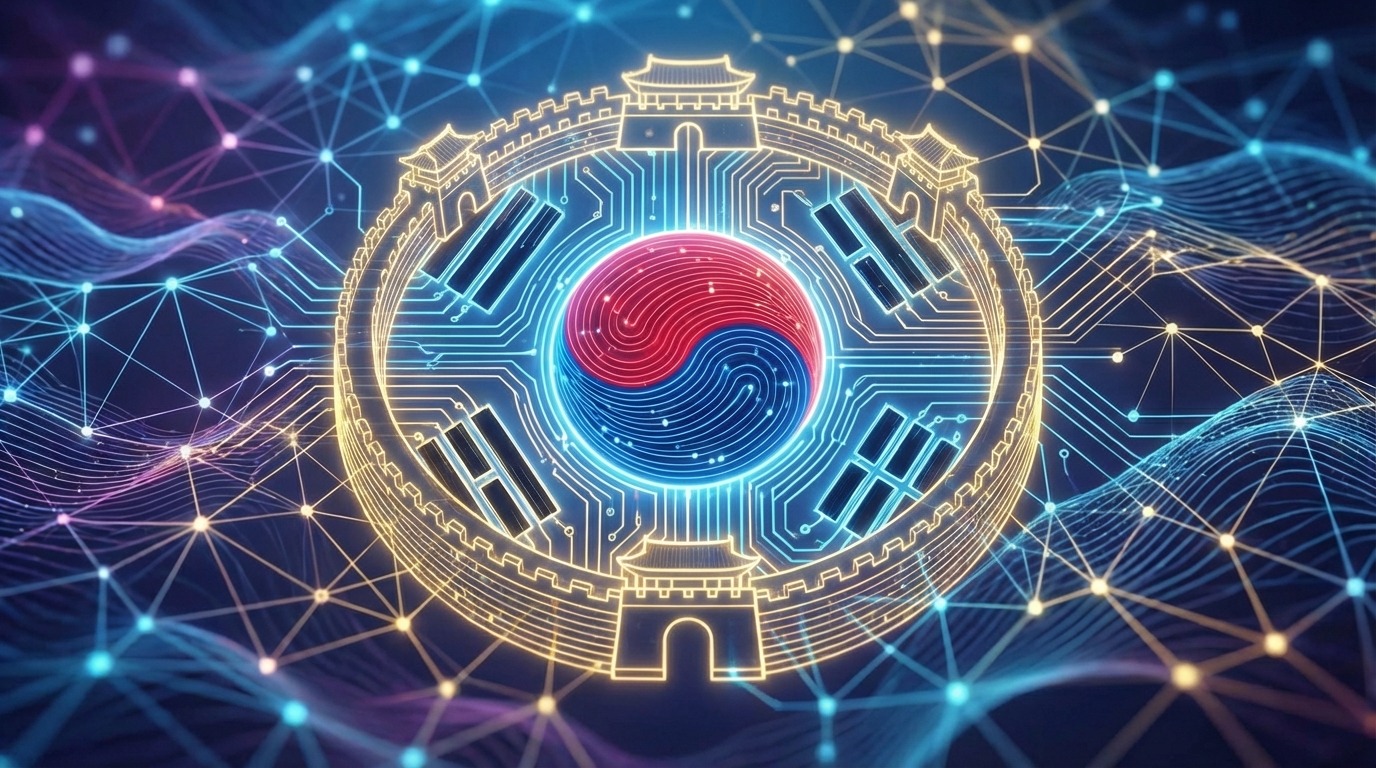 미래형 도시 야경과 국가 AI 인프라를 상징하는 데이터 센터의 웅장한 모습