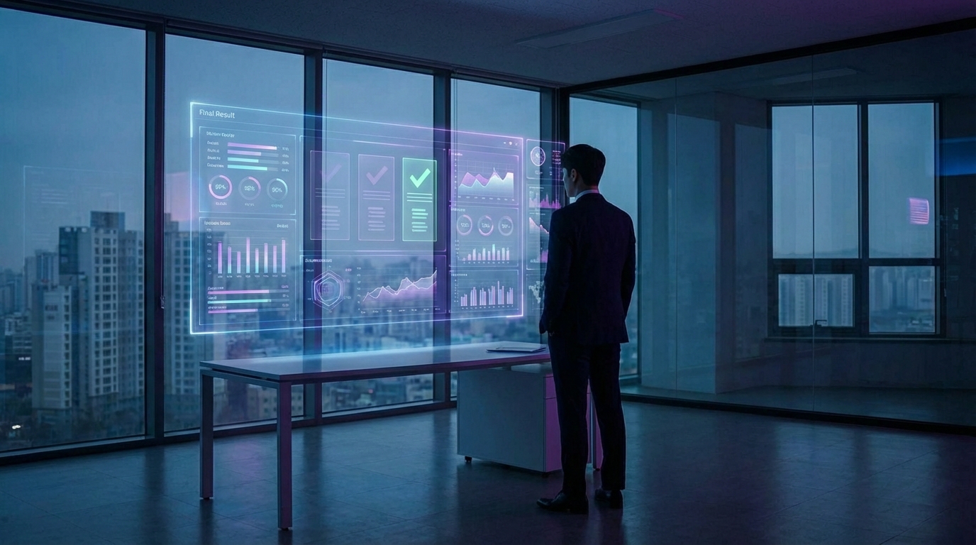 방대한 디지털 자료를 태블릿으로 효율적으로 탐색하는 학생, NotebookLM과 넓은 컨텍스트 용량의 힘을 상징