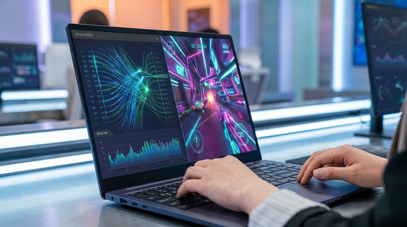 다양한 브랜드 노트북을 사용하는 한국 학생들과 전문가들