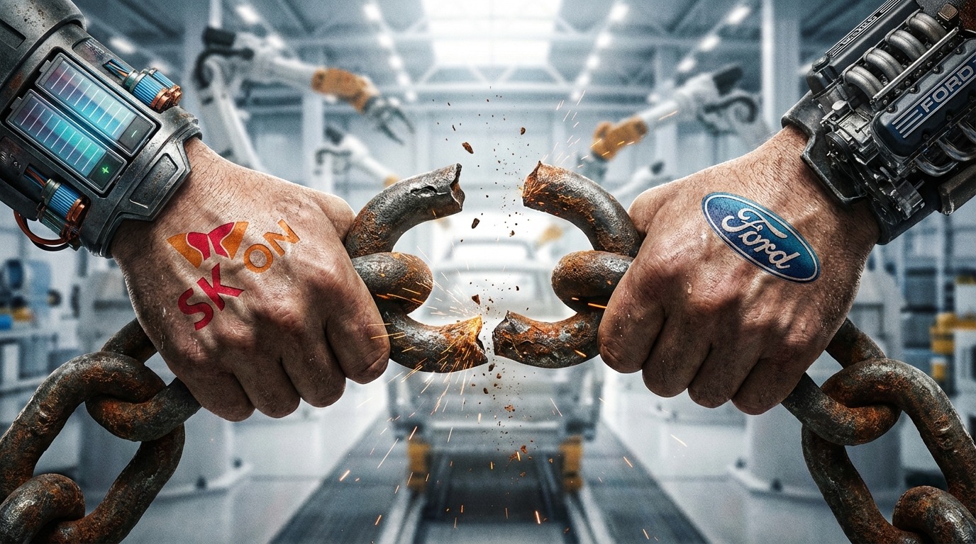 SK온-포드 합작 재편, 재무 부담 털고 SK온 테네시 공장 날개 달다