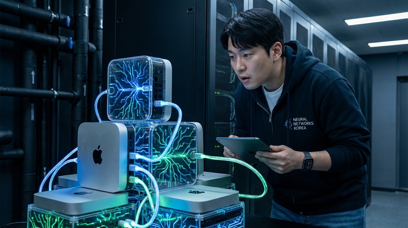 가만히 있던 맥미니가 AI 슈퍼컴퓨터