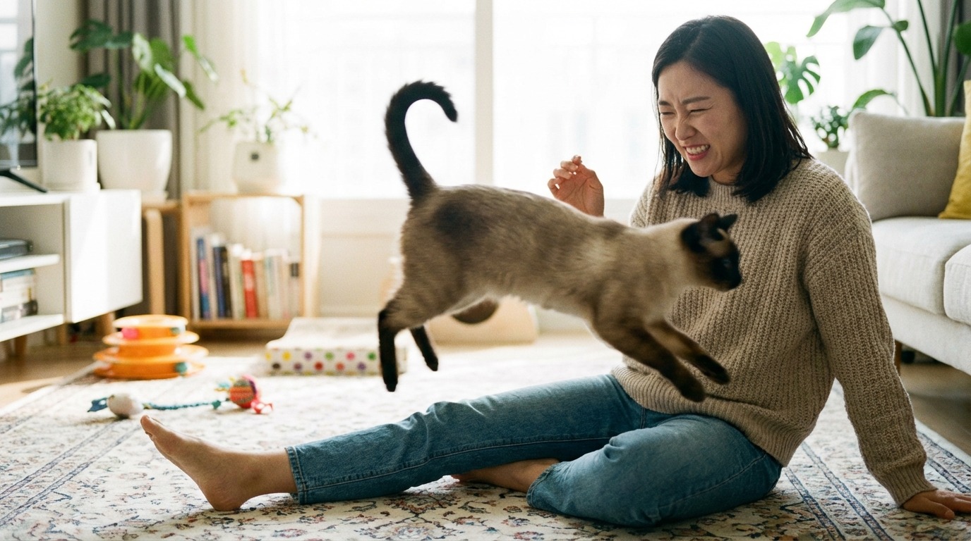 고양이의 ‘명치 어택’과 ‘따뜻한 배’의 비밀