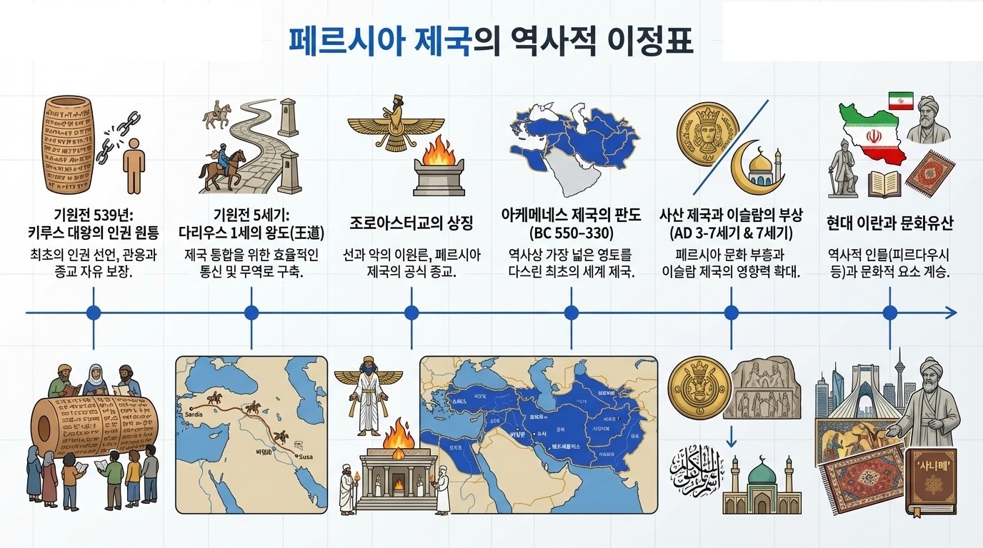 페르시아 제국: 관용과 혁신으로 이끈 위대한 유산