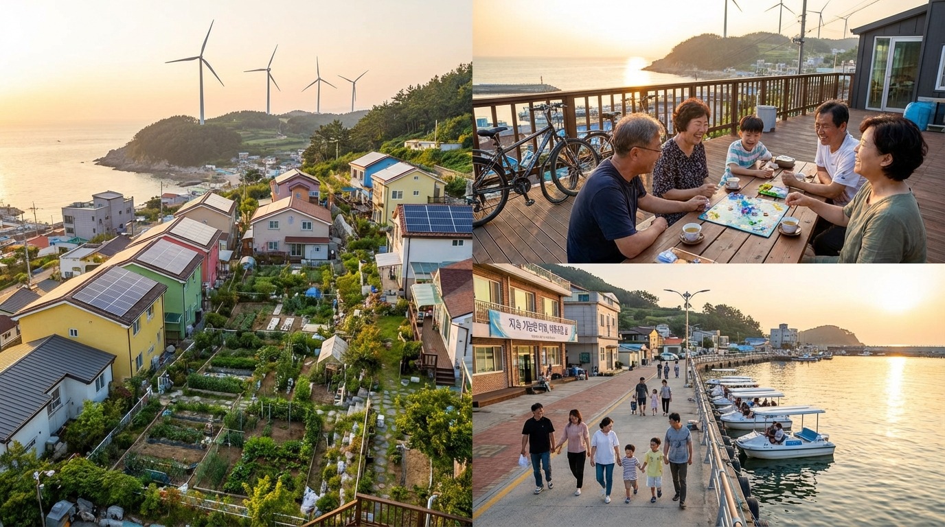 주 4일 근무와 사회 안전망이 강화된 지속 가능한 한국의 미래 사회