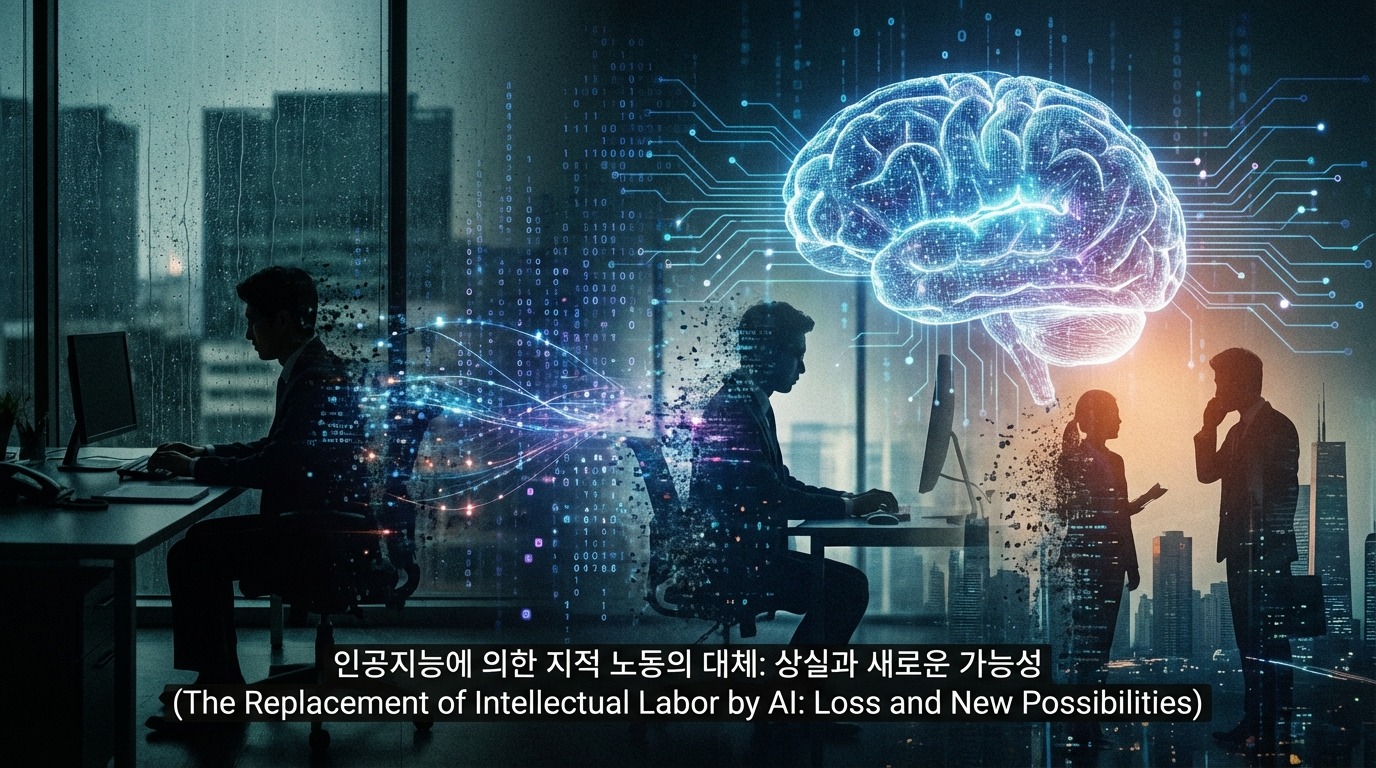 인공지능에 의해 지적 노동이 대체되면서 변화하는 한국 사무직의 미래 모습