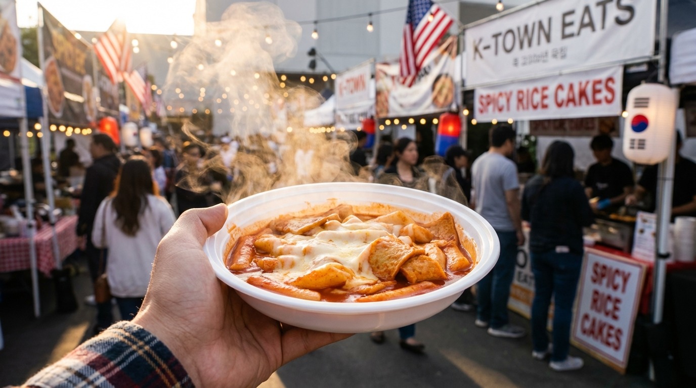 새우깡, 빼빼로 등 인기 한국 과자들이 깔끔하게 진열된 제품 이미지