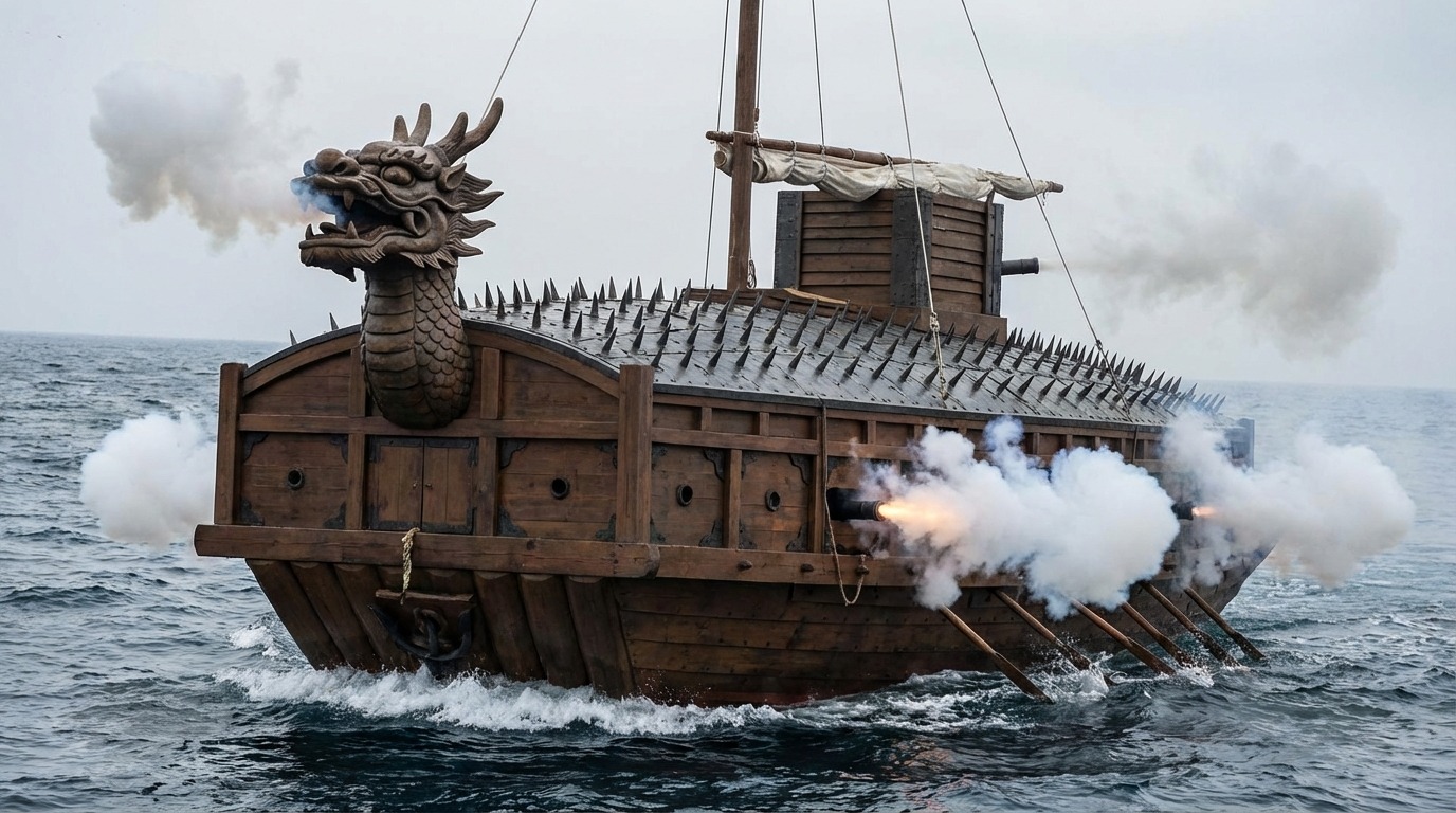 압도적인 성능의 거북선, 왜군을 격파하는 혁신적인 군함