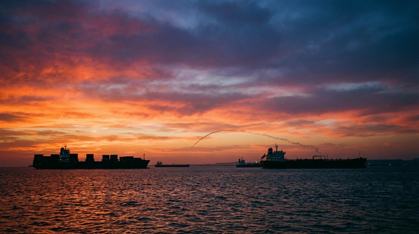 미사일 위협이 드리운 홍해 컨테이너선 항로
