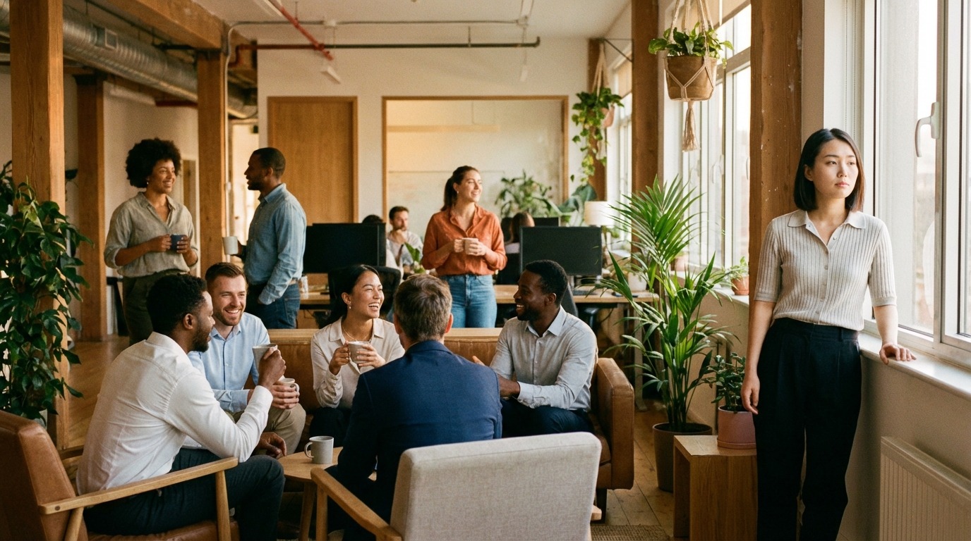 실리콘밸리식 협업 문화, 다양한 배경의 직원들이 자유롭게 아이디어를 공유하는 모습