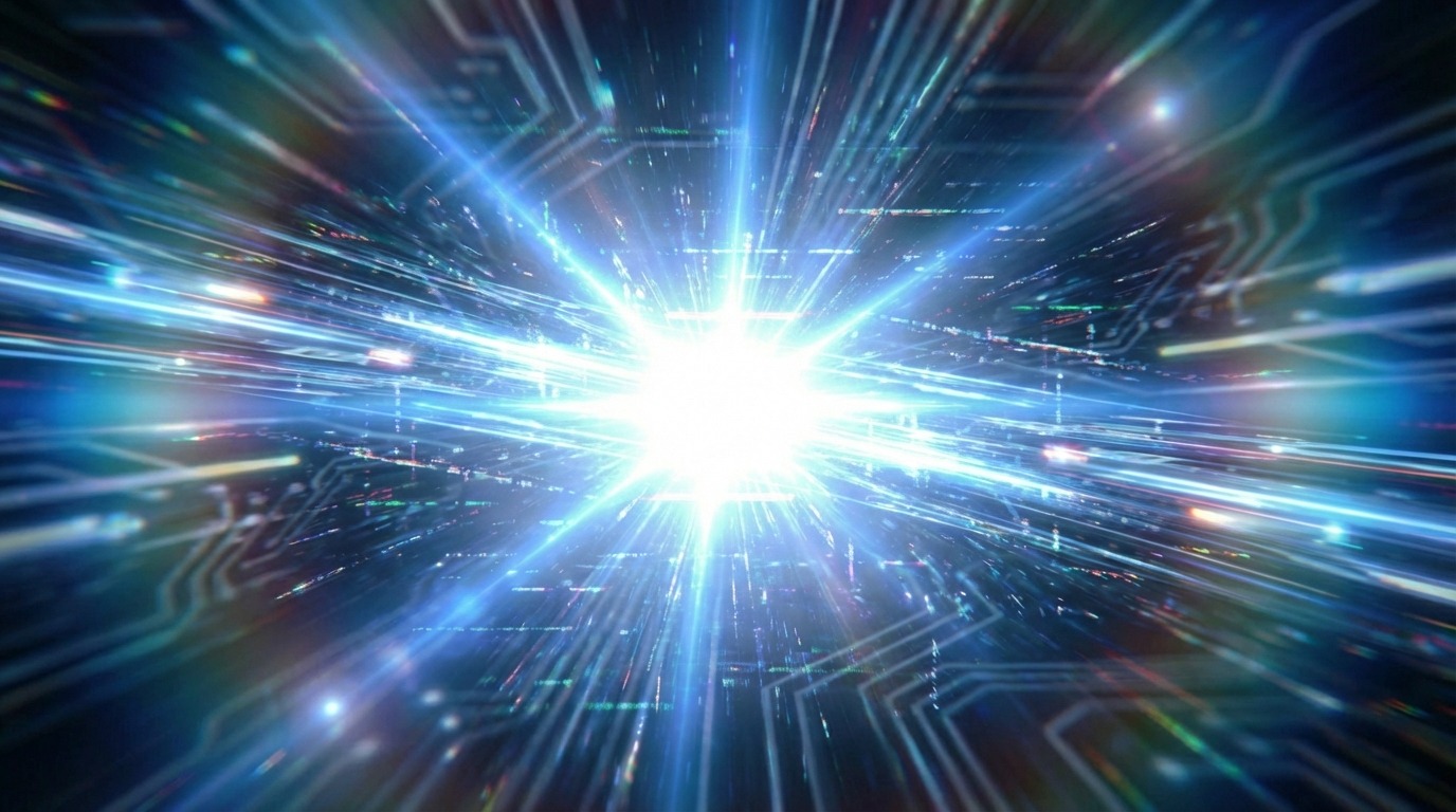 붉은 거성 베텔게우스와 새롭게 발견된 푸른 동반성 시와라의 상상도