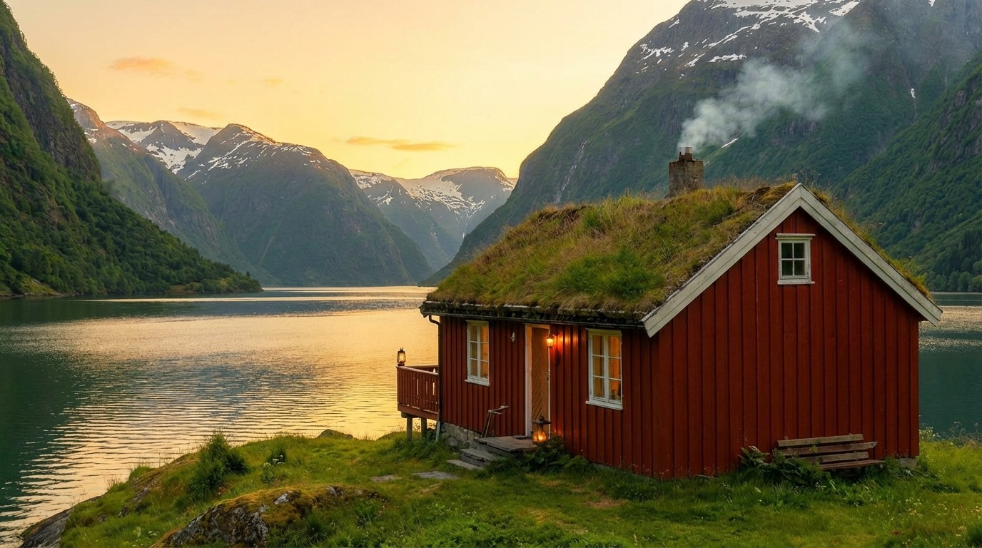 노르웨이 피오르드와 고립된 오두막, 평화롭지만 높은 세금 부담을 가진 국가