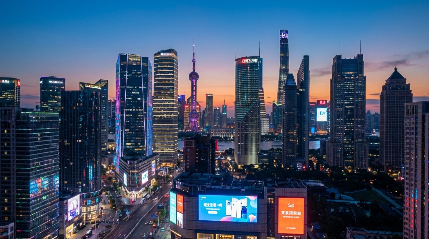 유럽과 중국을 연결하는 복잡한 금융 거래와 데이터 흐름, 벤츠 공장