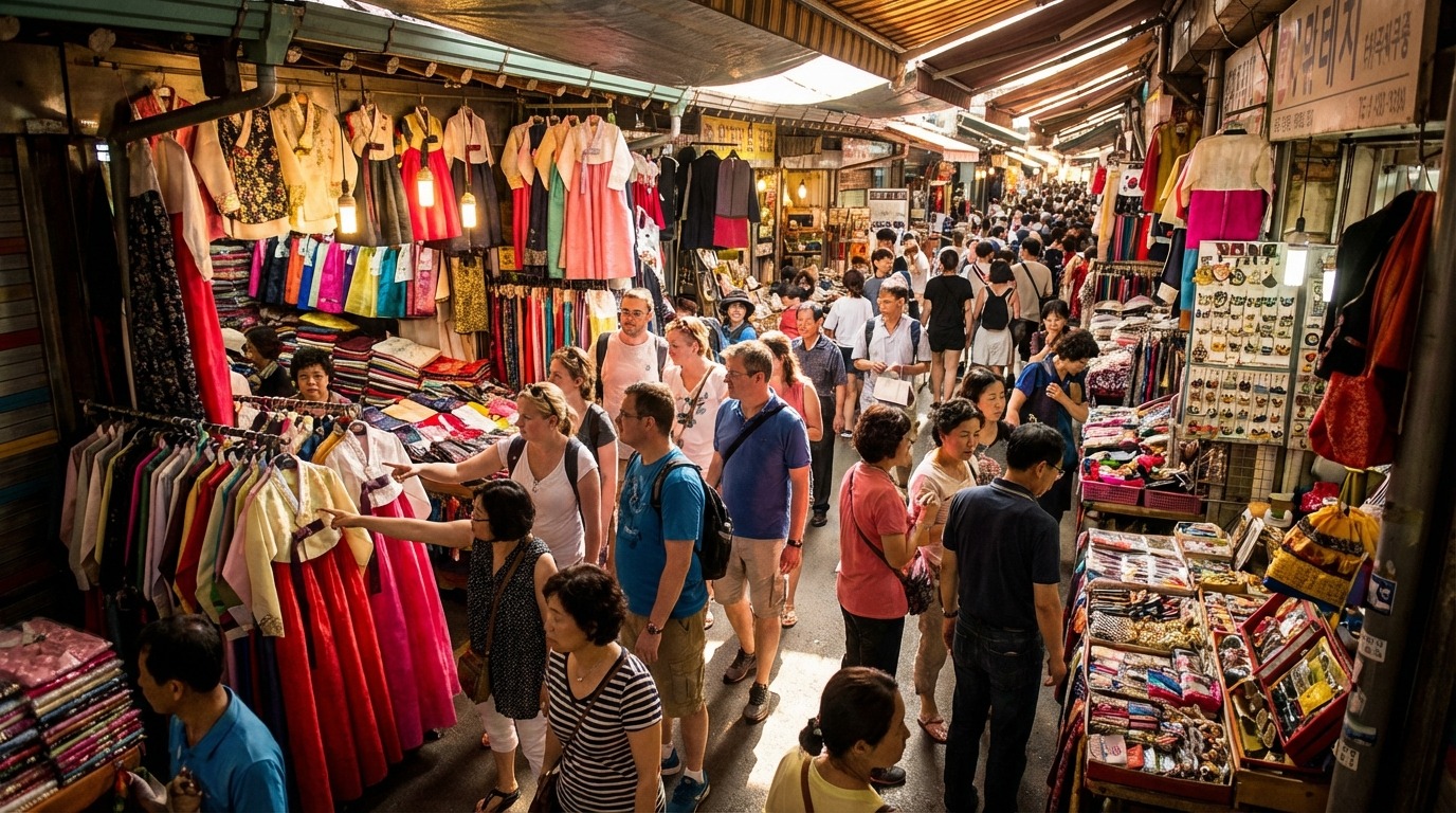 일본의 경제 구조 변화를 상징하는 노후화된 공장과 현대적인 거리
