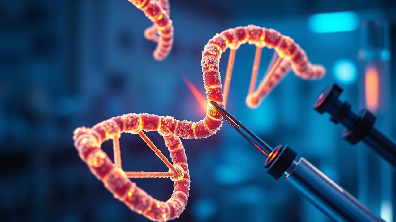 정밀 도구가 DNA 나선에 닿는 현대 실험실 — 유전자 기술의 윤리