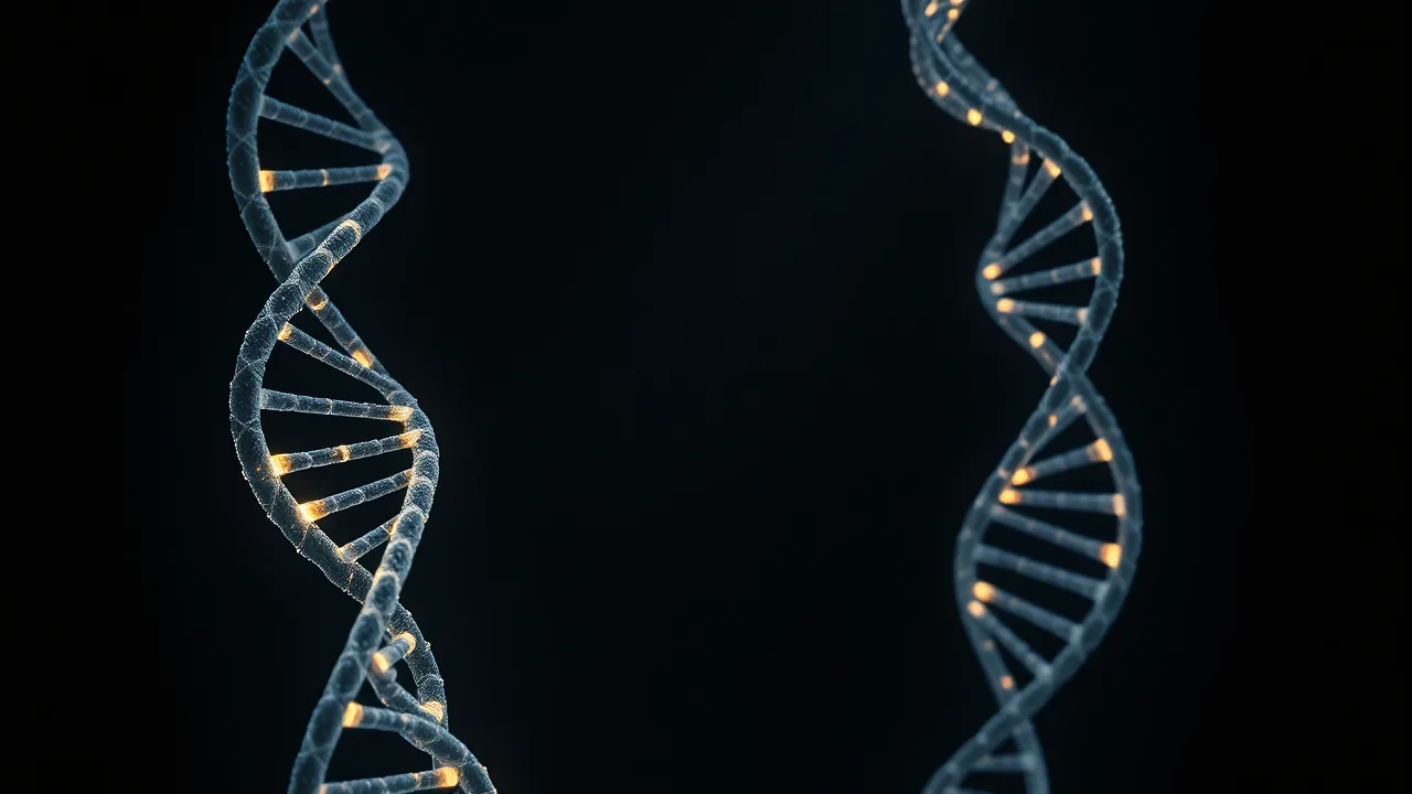 나란히 놓인 두 DNA 이중나선 — 비슷해 보여도 완전히 다른 언어